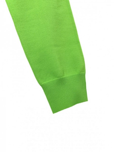 NON TOKYO(ノントーキョー) PRINT V-NECK KNIT / NEON GREEN