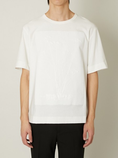 TAAKK(ターク) PRESSED FLOWER T-SHIRTS / WHITE