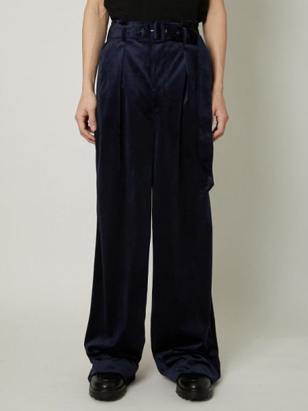 TAAKK(ターク) VELVET TROUSERS / NAVY