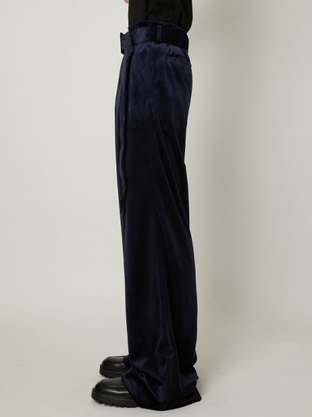 TAAKK(ターク) VELVET TROUSERS / NAVY