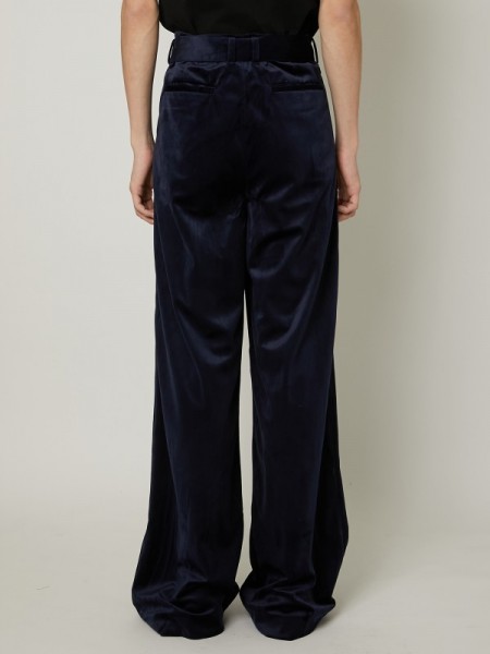 TAAKK(ターク) VELVET TROUSERS / NAVY