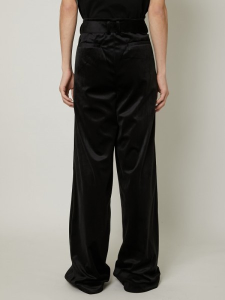 TAAKK(ターク) VELVET TROUSERS / BLACK