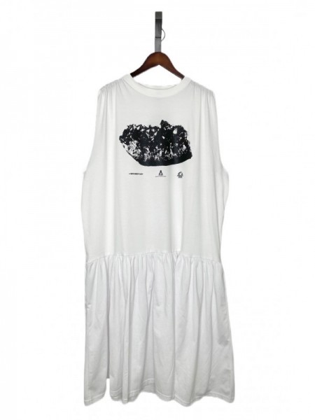 NON TOKYO(ノントーキョー) GATHER SLEEVE ONE-PIECE / WHITE